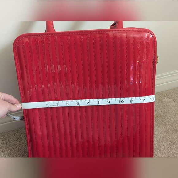 Ted Baker Red Patent Large Bag/Tote - Picture 6 of 9